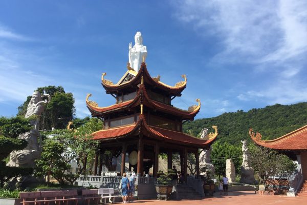 Ho Quoc Pagoda looking out to sea on the east coast of Phu Quoc